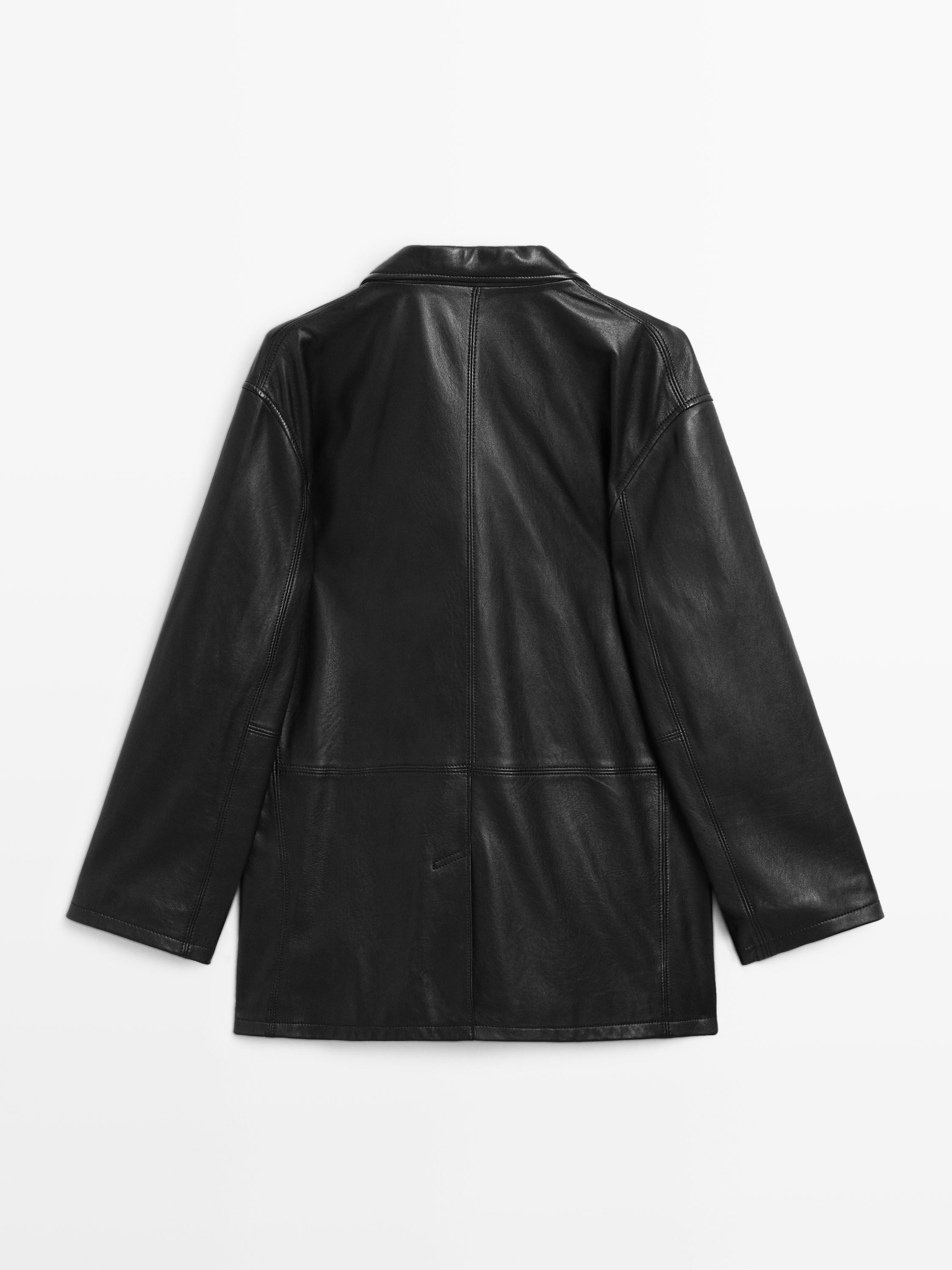 Soft nappa leather blazer | Massimo Dutti US