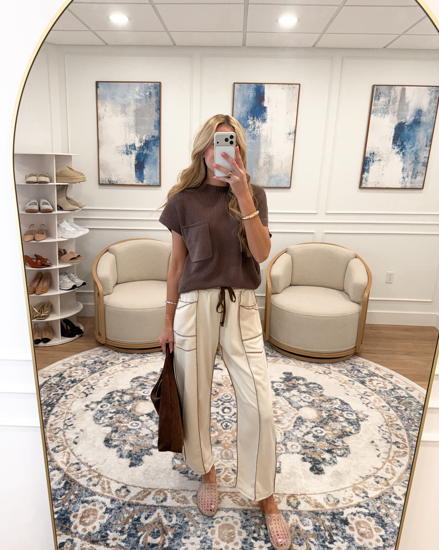 This outfit feels so elevated but still effortless 🤎✨
I love this neutral combo—such an easy way to look put together without overthinking it. The lightweight top + relaxed pants are so flattering and comfortable, and the tones make it feel a little more elevated than your everyday look.

Perfect for errands, casual days, or even a dressed-up everyday outfit ✨ I’m 5’8.5 wearing size small for reference 🤍

#LTKSeasonal #LTKTall #LTKootd