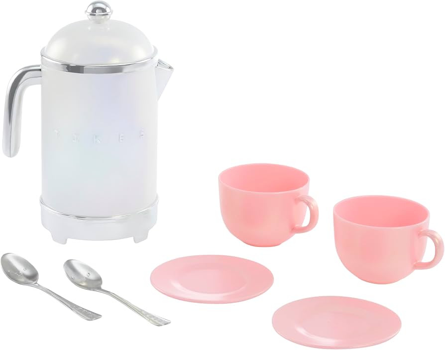 Little Tikes Sweet Spaces Tea Set, Pink, Play Kitchen Cookware, Boys and Girls Ages 3+ Years | Amazon (US)
