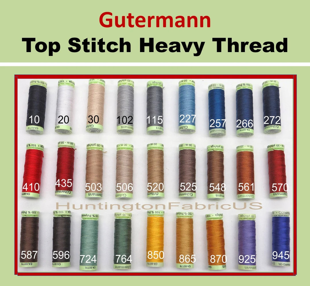 Gutermann Top Stitch Heavy Duty Thread | Etsy (US)