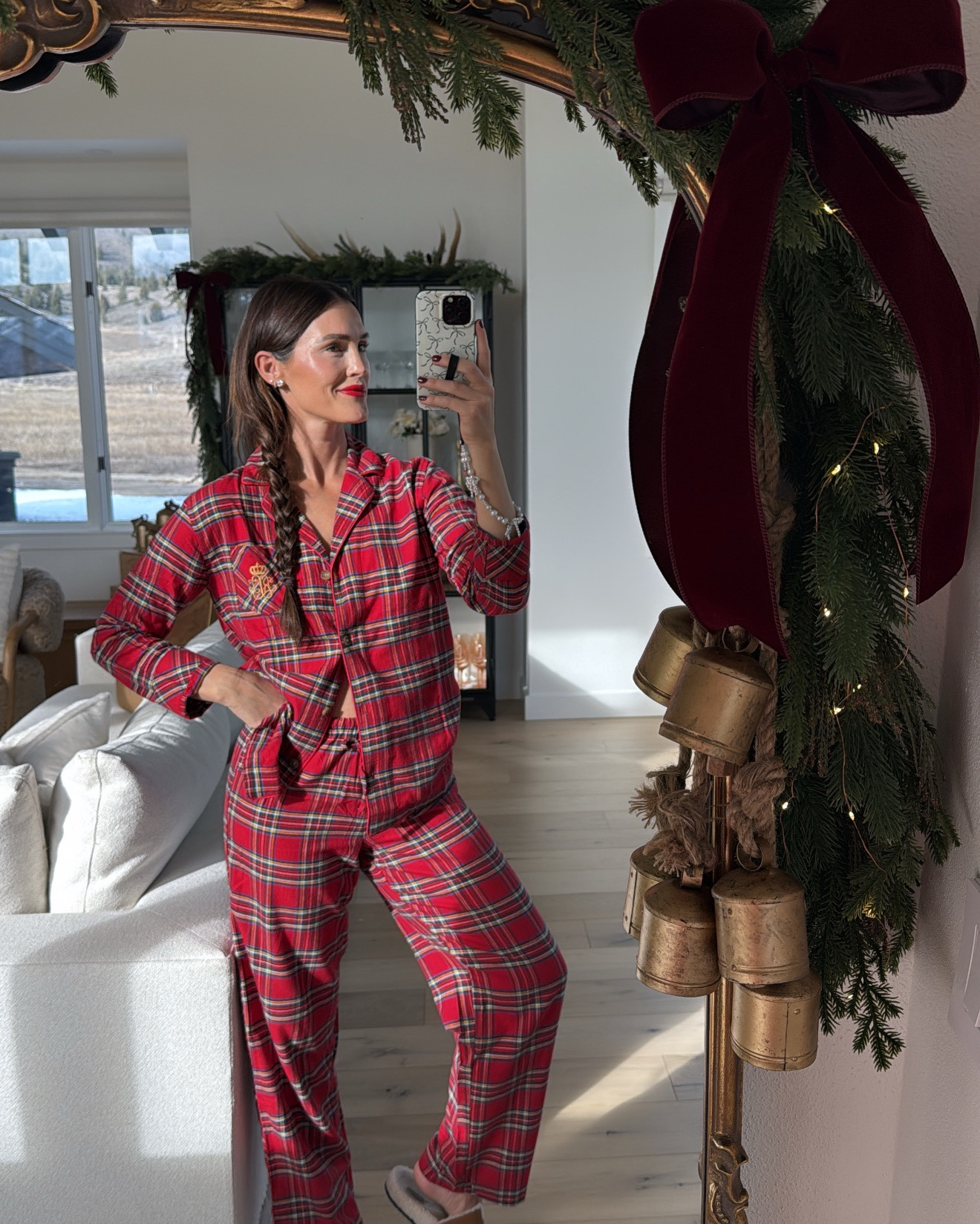 Christmas plaid pajamas from
Ralph Lauren❤️ wearing a small 

#LTKHome #LTKootd #LTKHoliday