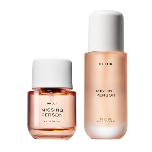 PHLUR Missing Person Eau de Parfum Full Size 50mL & Missing Person Body Oil (4 Fl Oz) with Bergamot, Musk, Orange & Sandalwoo | Amazon (US)