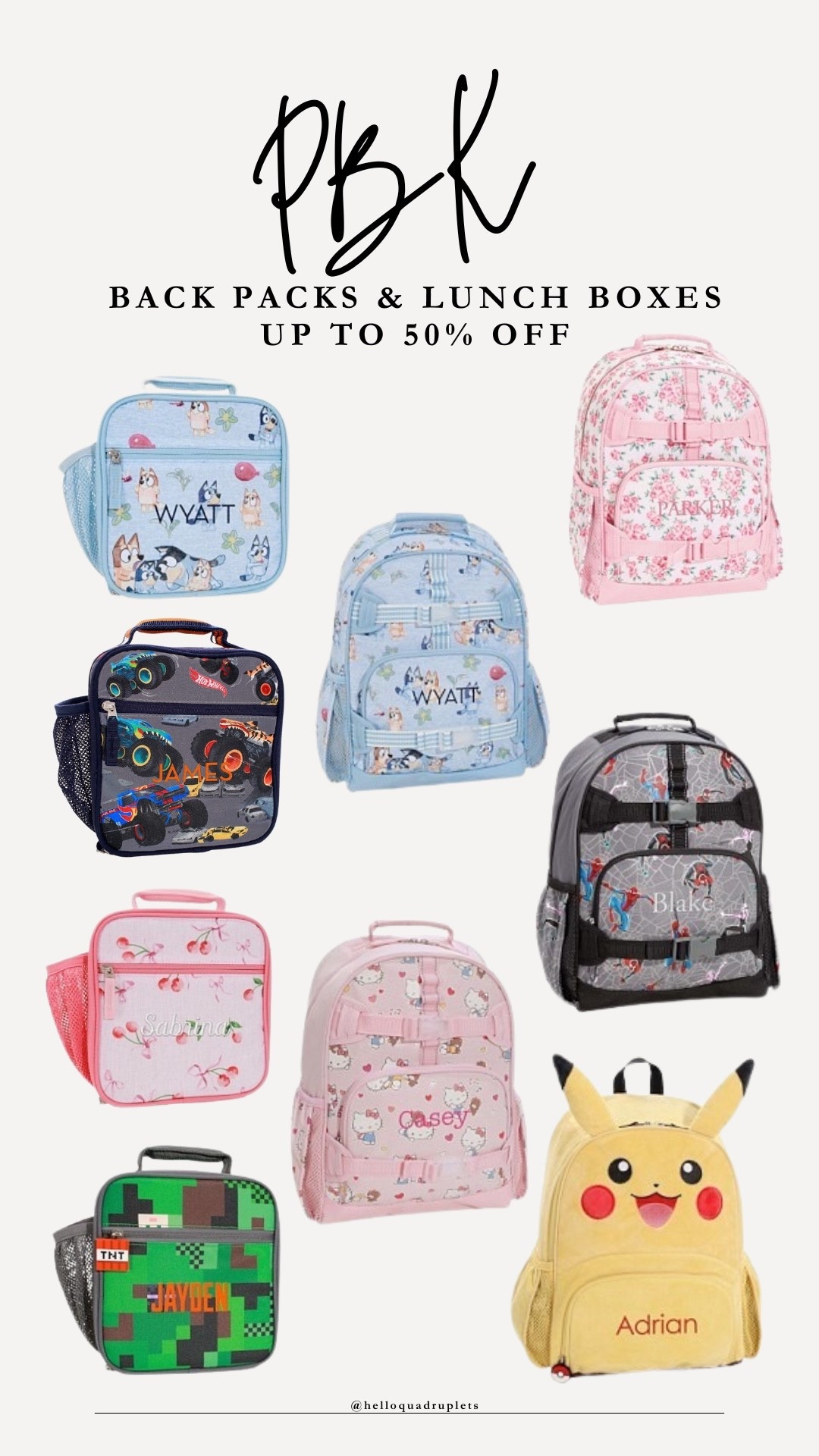 Pottery barn kids backpacks up to 50% off 

#LTKKids #LTKSaleAlert #LTKFindsUnder50