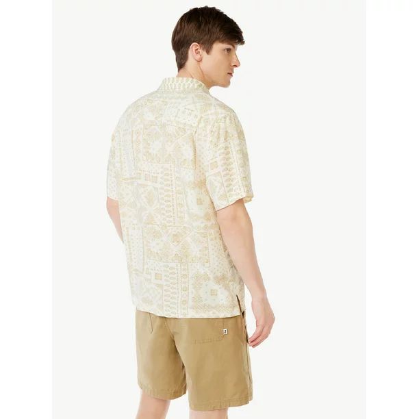Free Assembly Men's Printed Shirt with Short Sleeves | Walmart (US)
