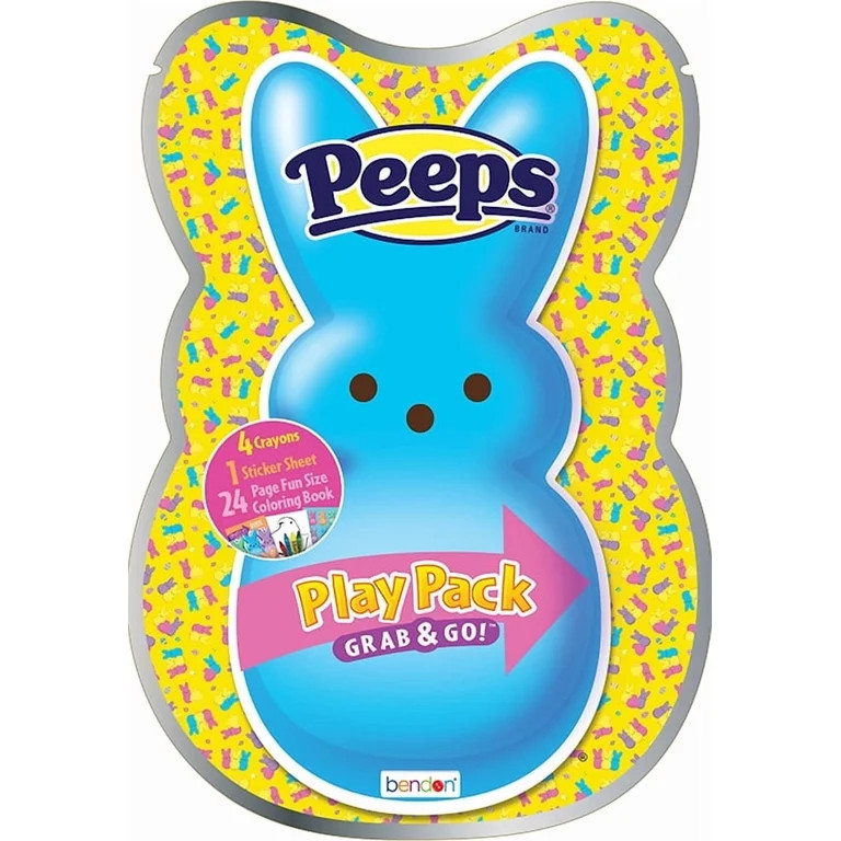 PEEPS Easter Activity Pack with Coloring Book and Mini Crayons, Paperback by Bendon | Walmart (US)