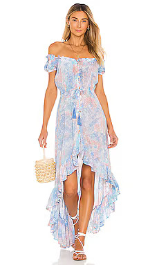 Tiare Hawaii Riviera Dress in Blue, Aqua & Peach Smoke from Revolve.com | Revolve Clothing (Global)