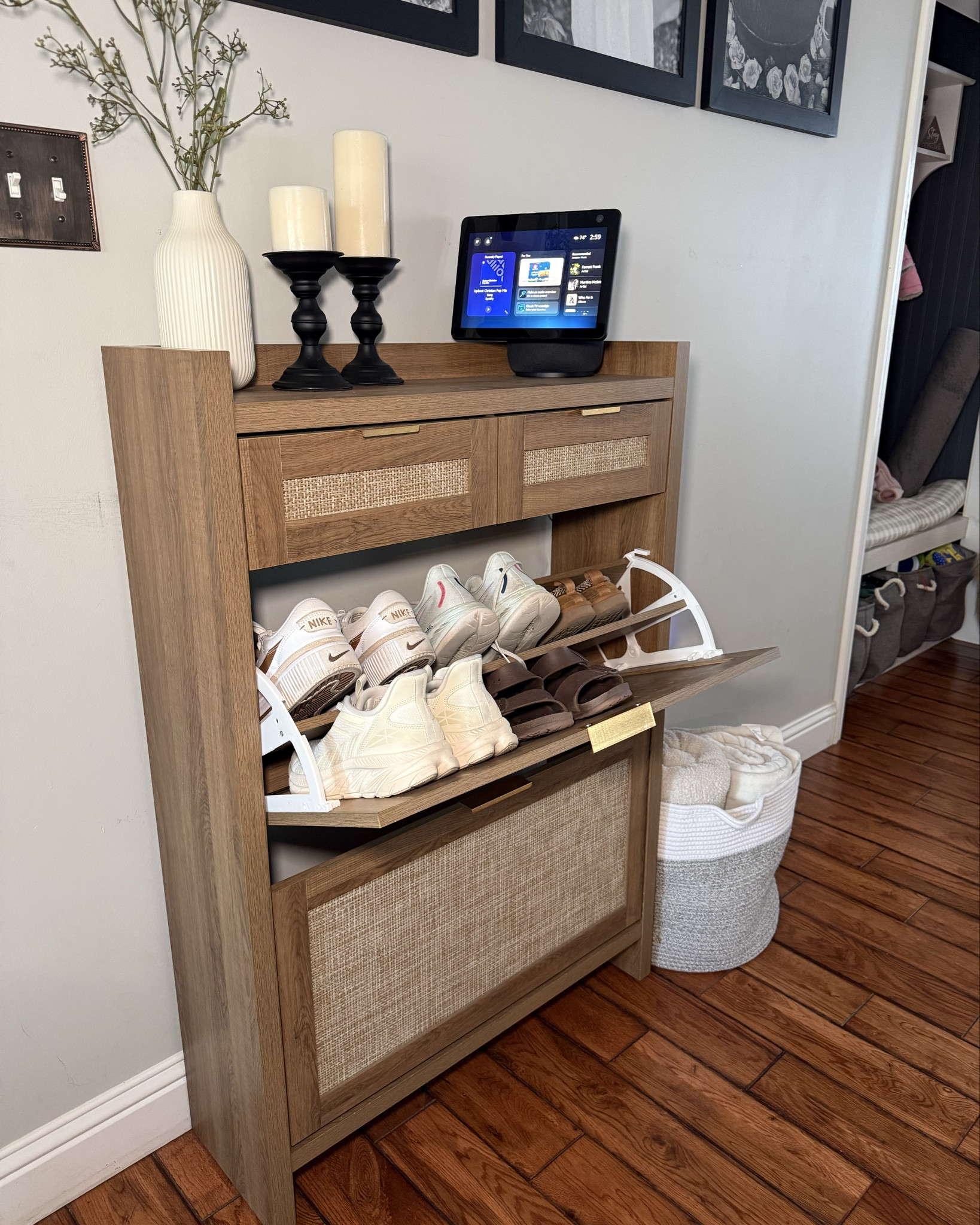 Been getting tons of questions on my shoe cabinet! 

#LTKHome #LTKmomlife #LTKSaleAlert