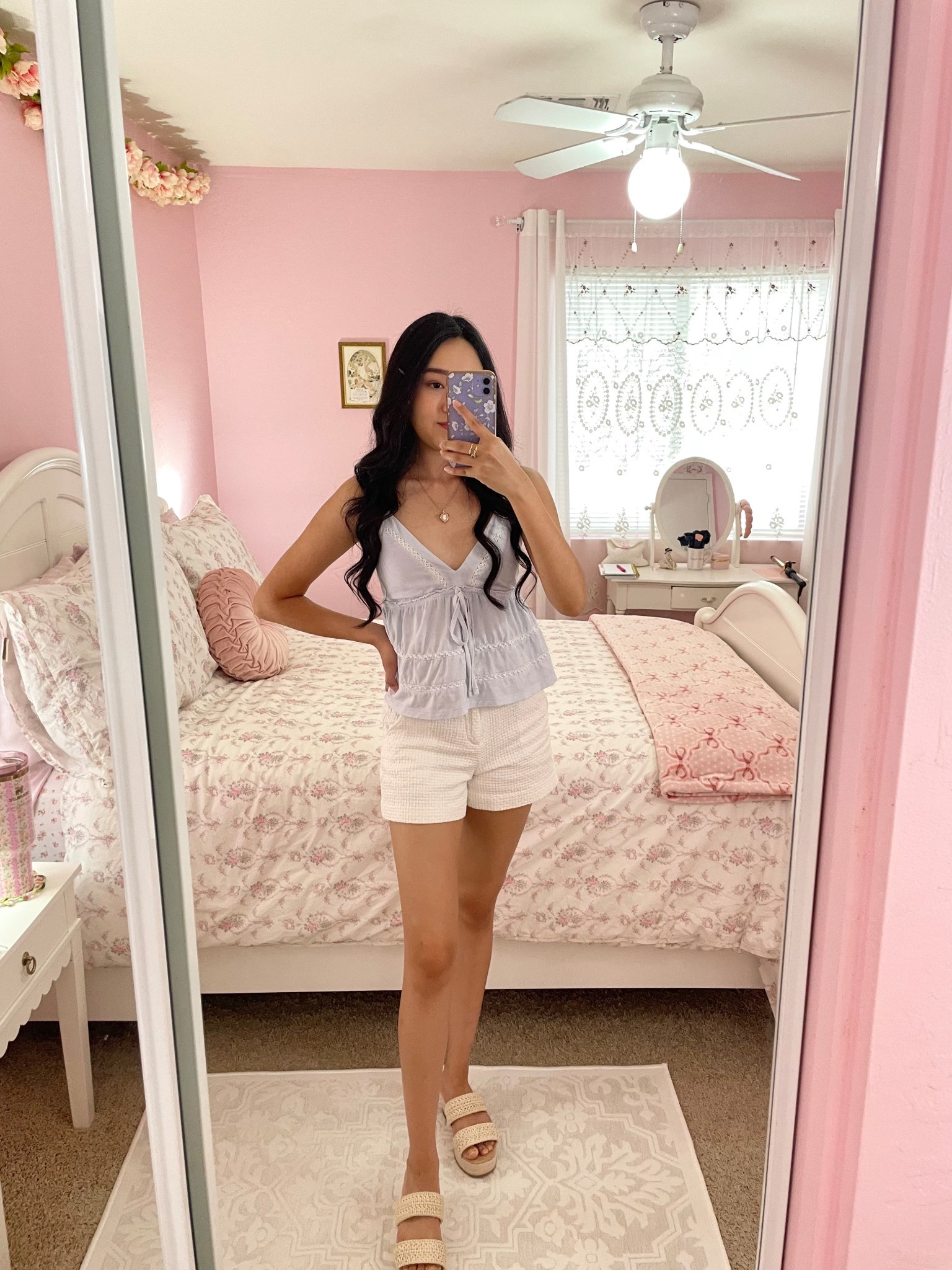 This Summer outfit gives me the summer I turned pretty vibes! 🌊🌸🐚 Perfect to wear on a beach vacation or cruise! 🚢 

#summeroutfit #beachoutfit #summervacation #tsitp #coastalgranddaughter 

#LTKSeasonal #LTKFindsUnder50 #LTKShoeCrush