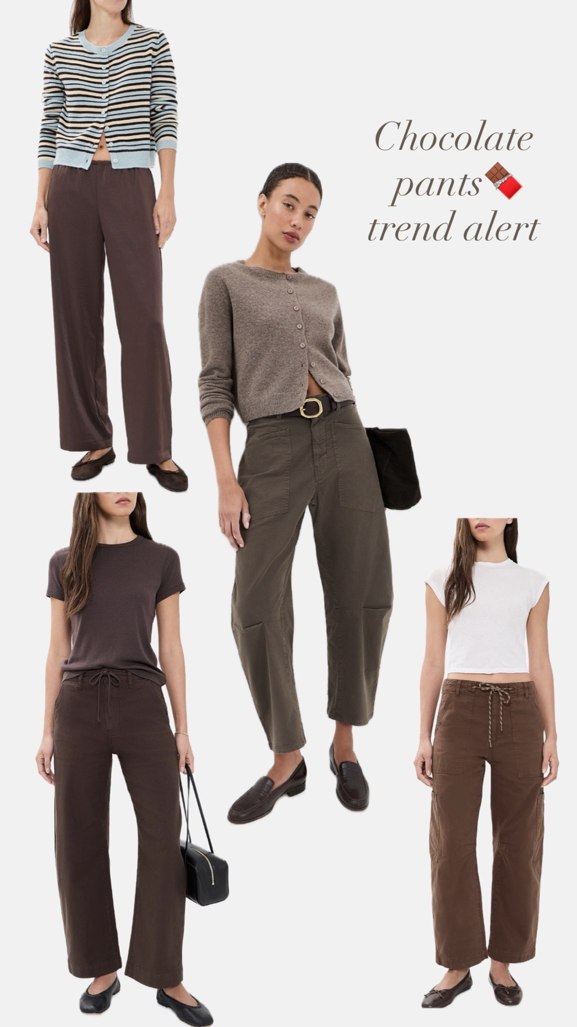 Trending this pre fall / fall -- chocolate brown pants — daily edit cover from Found by Em