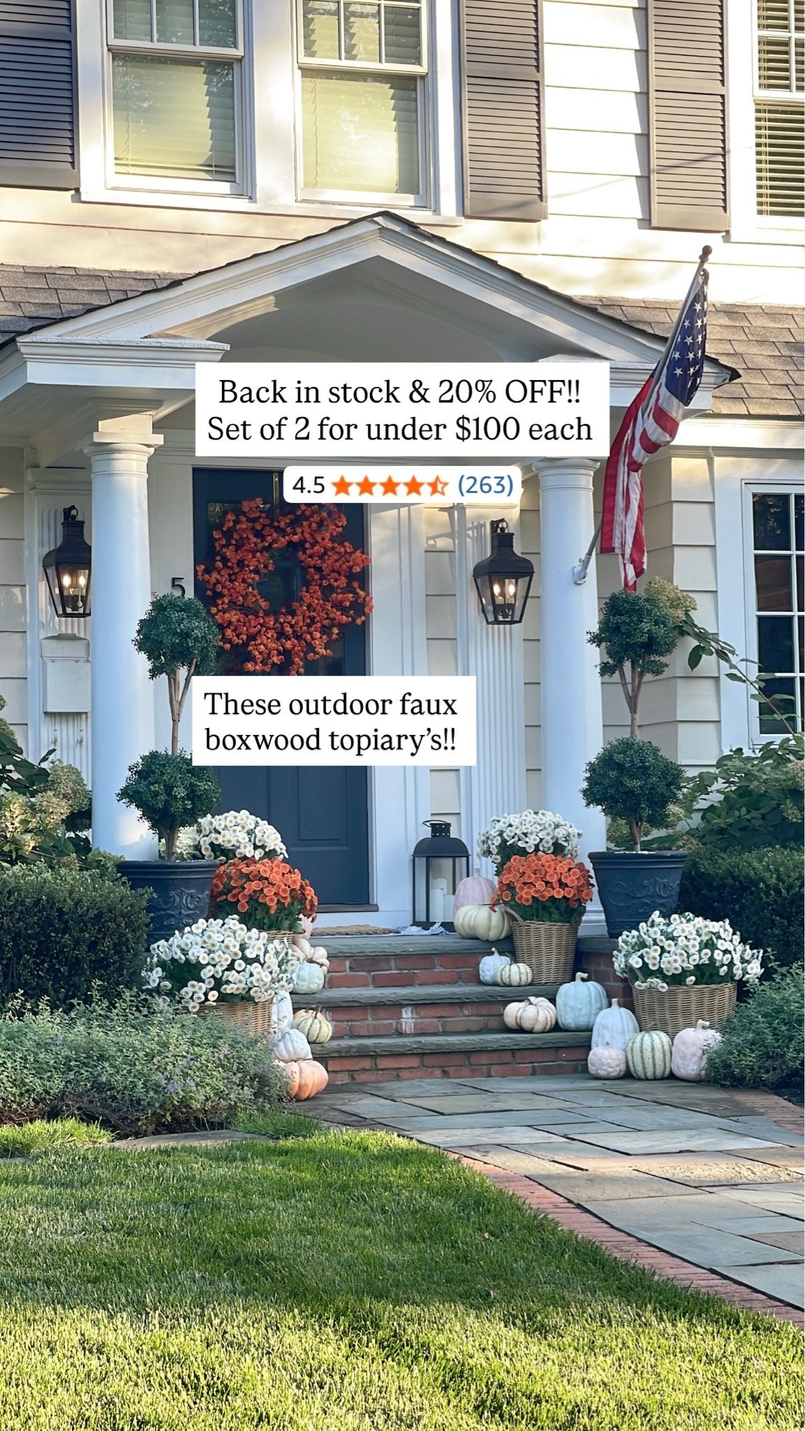 Baskets are discontinued from IKEA & wreath and mums are faux from HomeGoods 🤍