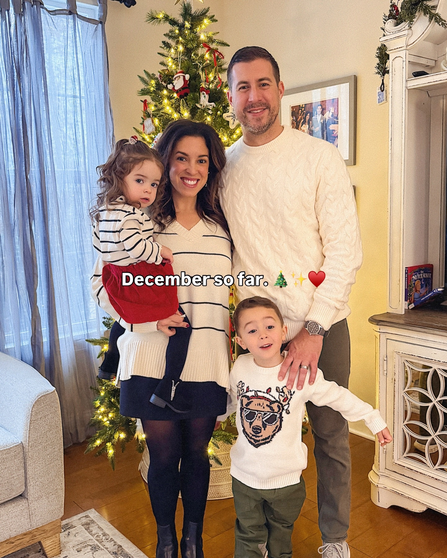 A little glimpse into our Holiday season so far! ♥️ And TBH, there’s a lot I’ve decided not to document. I’m trying to do this thing where I live for the moment, not just for the memories. So if I do bust out my camera, I snap a few pics and put it away. I just take what I can get. It’s kind of like living in the disposable camera era, and it’s actually kind of freeing. ✨📸🎄✨

Anyways, what’s been the highlight of your holiday season so far? I want to hear! 👉🏼 Our Santa brunch is at the top of my list!! 🎅🏽 Luca was in absolute awe and followed him around for nearly 2 hours. 😆 He chatted him up every chance he could get. It was amazing!