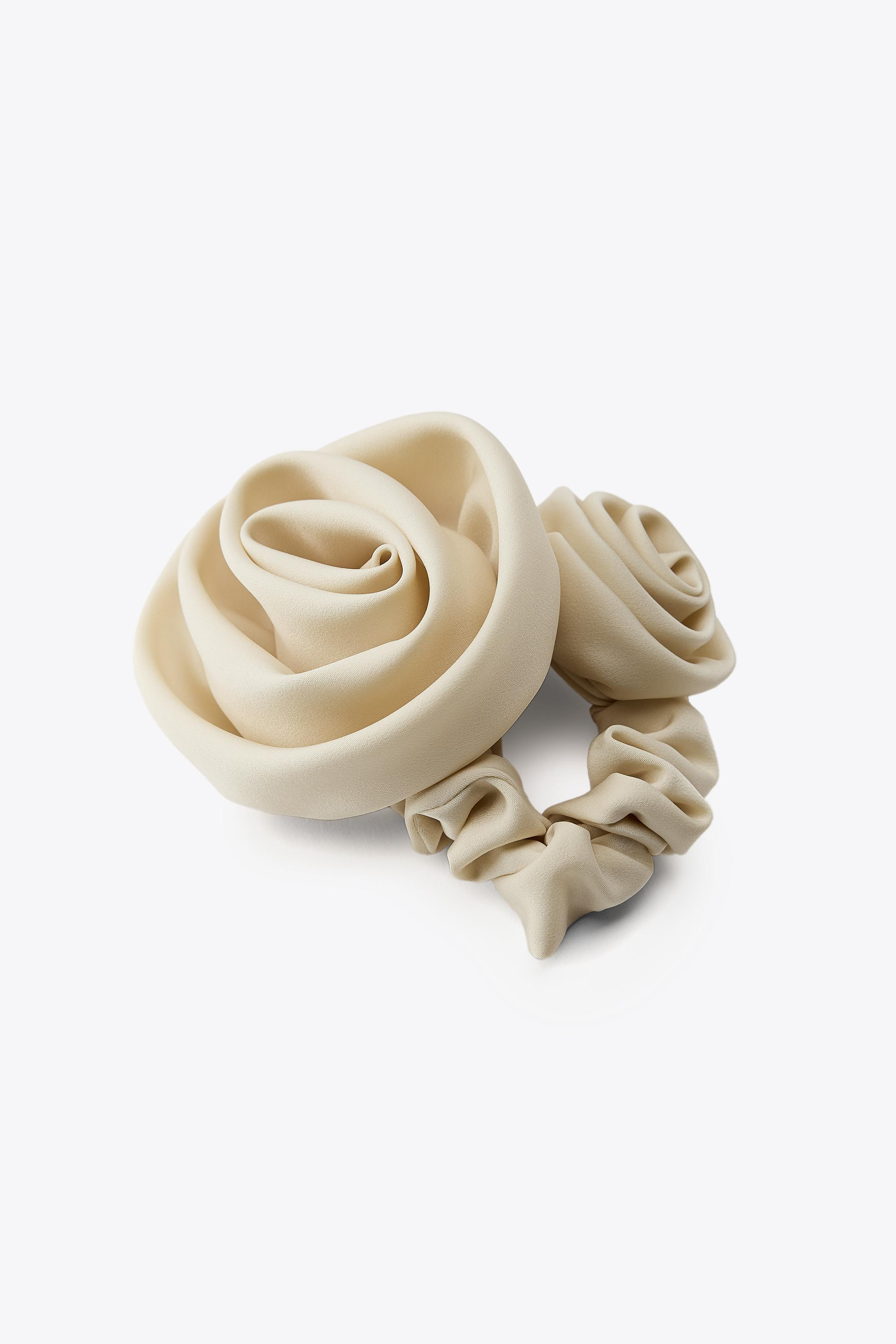 DOUBLE FLOWER SCRUNCHIE | Zara UK