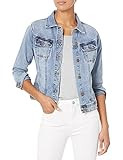Lola Jeans Women's Classic Denim Jacket, Clear Water, 3X | Amazon (US)