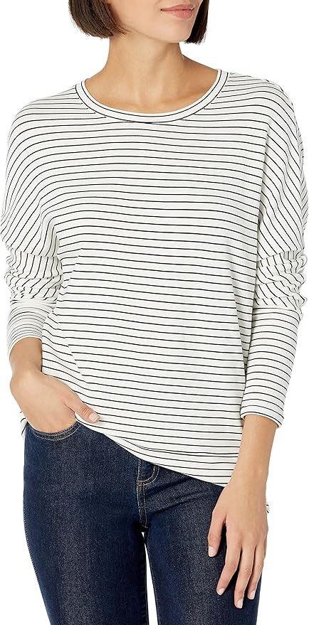 Daily Ritual Women's Supersoft Terry Dolman Cuff Sweatshirt | Amazon (US)