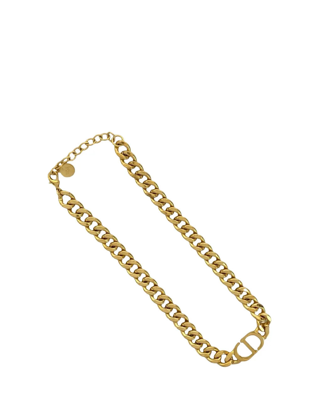 Christian Dior Pre-Owned 2000-2010 Gold Plated CD Logo Chain Link Necklace costume necklace | Farfetch Global