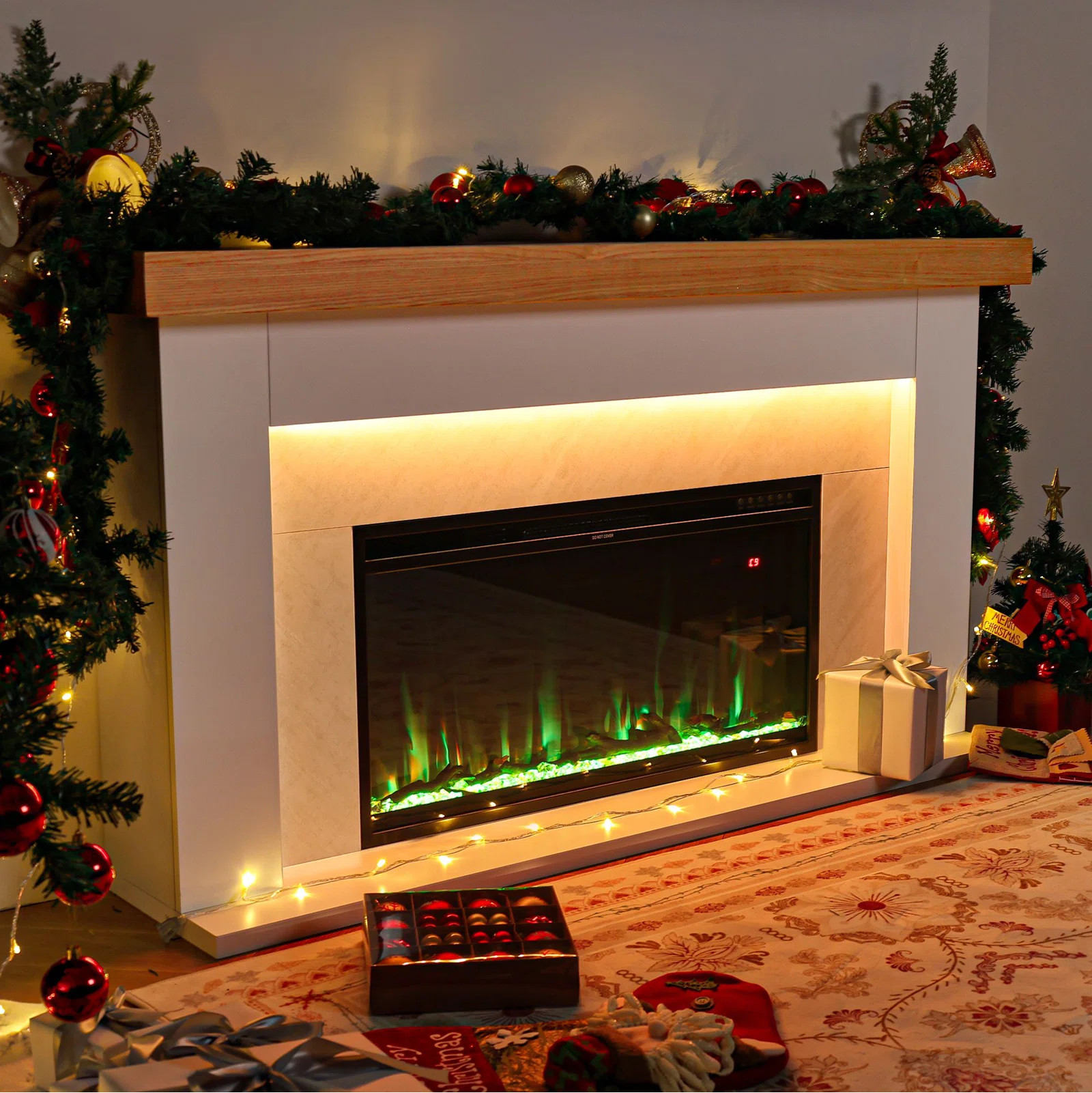 Hanniel Simple Surround Electric Fireplace | Wayfair North America