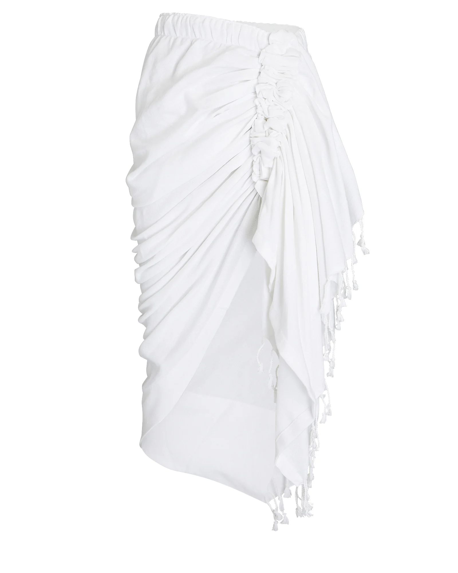 Tulum Ruched High-Low Skirt | INTERMIX