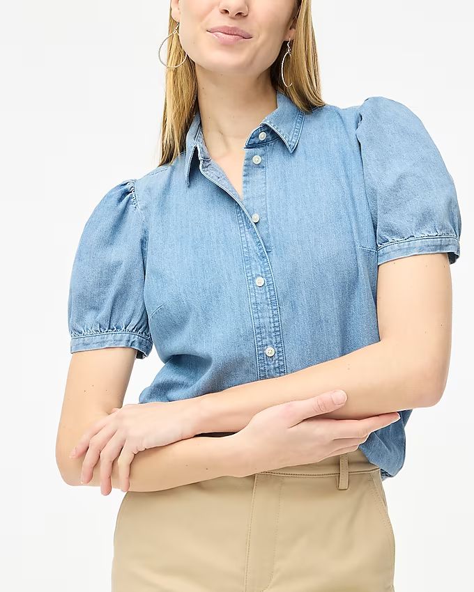 Chambray button-up shirt | J.Crew Factory