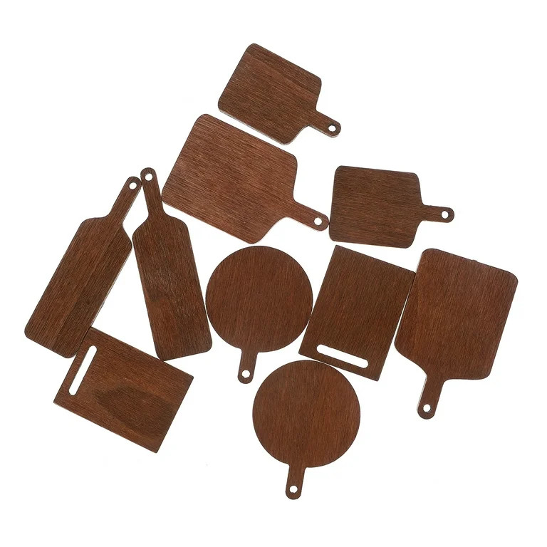 Melantax 10 Pack Mini Cutting Boards Mini House Cutting Board Model Miniature Wooden Chopping Boa... | Walmart (US)