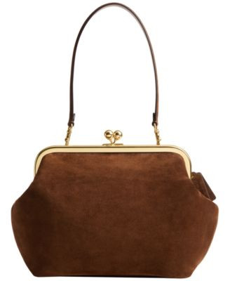 Kisslock Medium Suede Frame Bag 27 | Macy's
