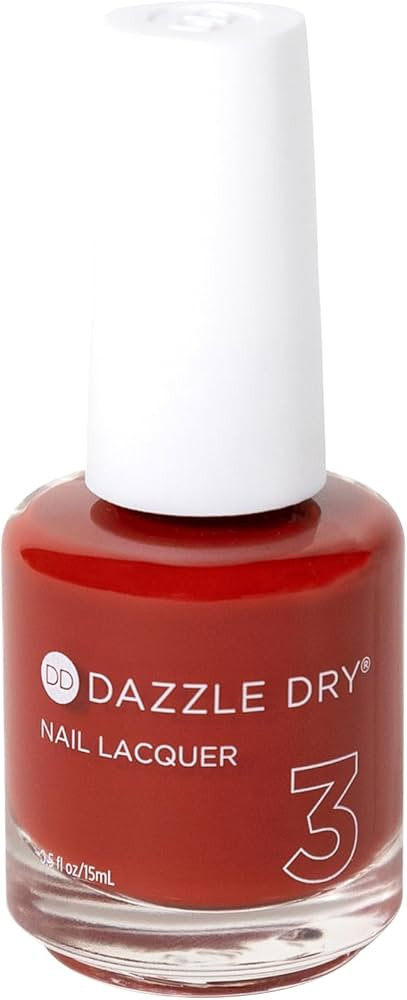 Dazzle Dry Nail Lacquer (Step 3) - Ember - A burnt red with subtle orange undertones. Full covera... | Amazon (US)
