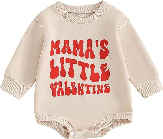 FIOMVA My First Christmas Baby Girl Boy Outfit Newborn Fall Winter Onesie Bubble Romper Oversized... | Amazon (US)