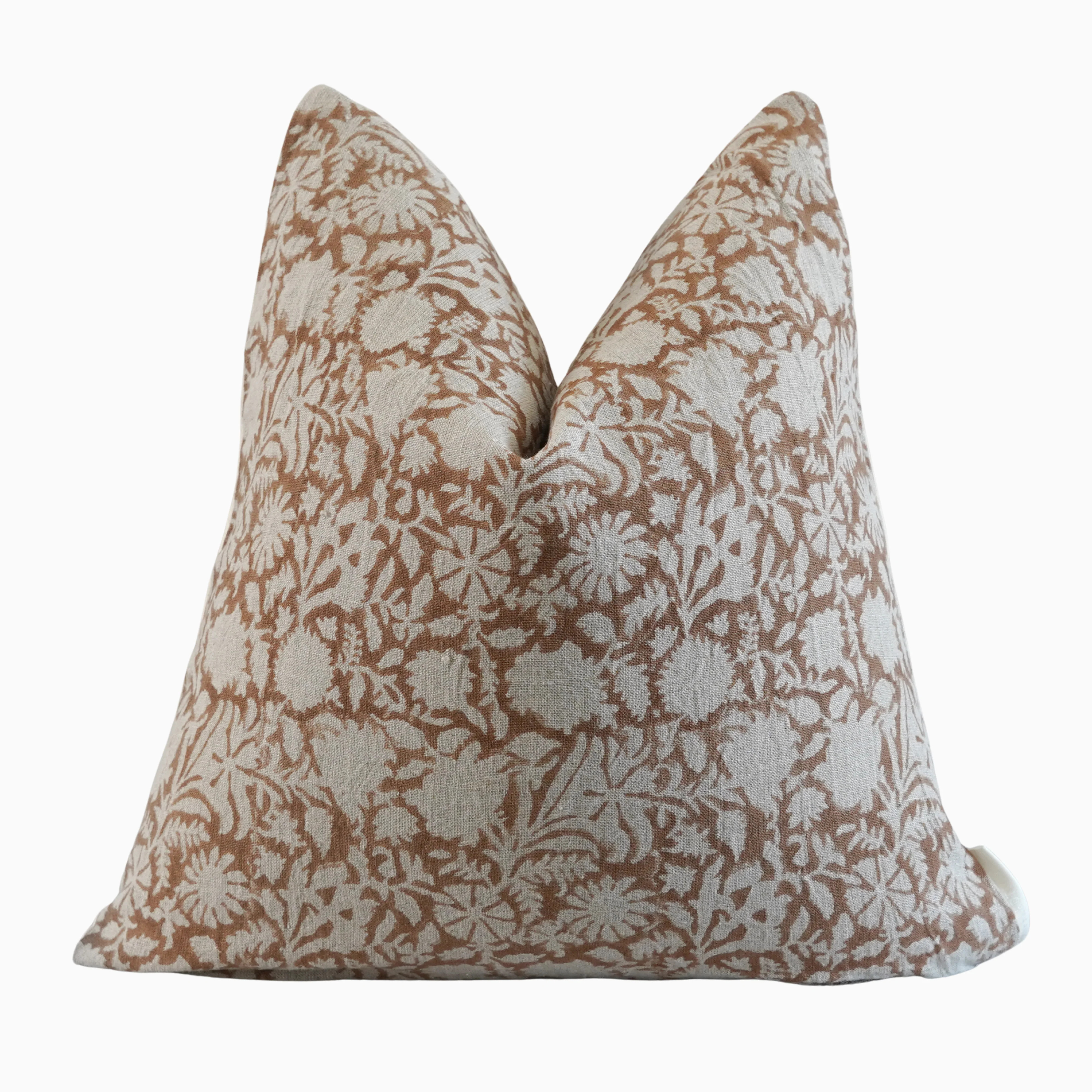 EKONDU- Indian Hand Block Linen Pillow cover | Ruffled Thread