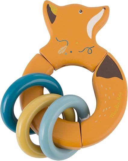 Moulin Roty Fox Wooden Rattle Le Voyage d'Olga | Amazon (US)