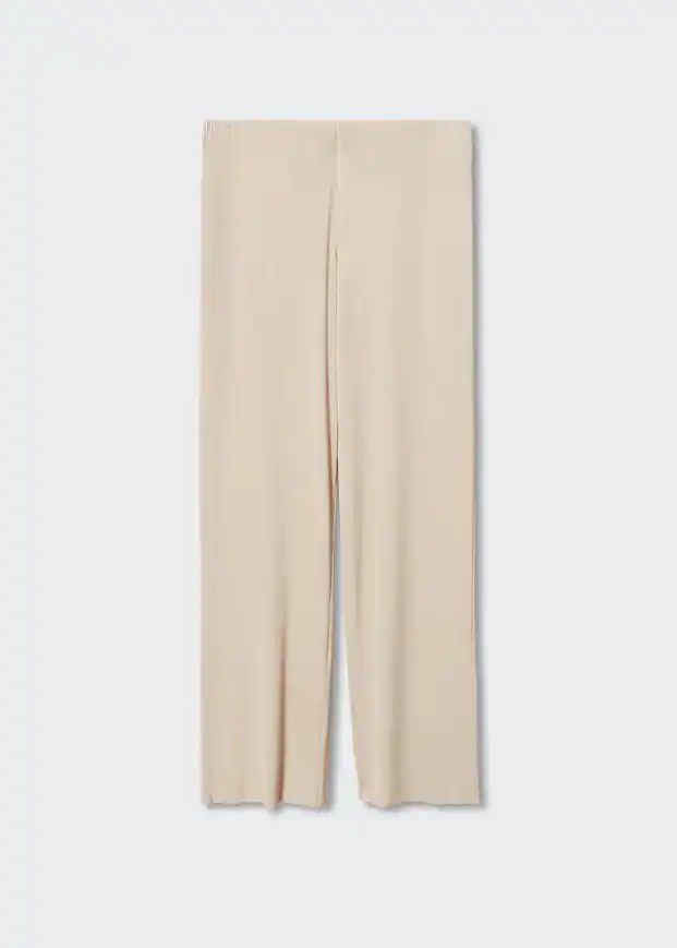 Pleated palazzo trousers -  Women | Mango United Kingdom | MANGO (UK)