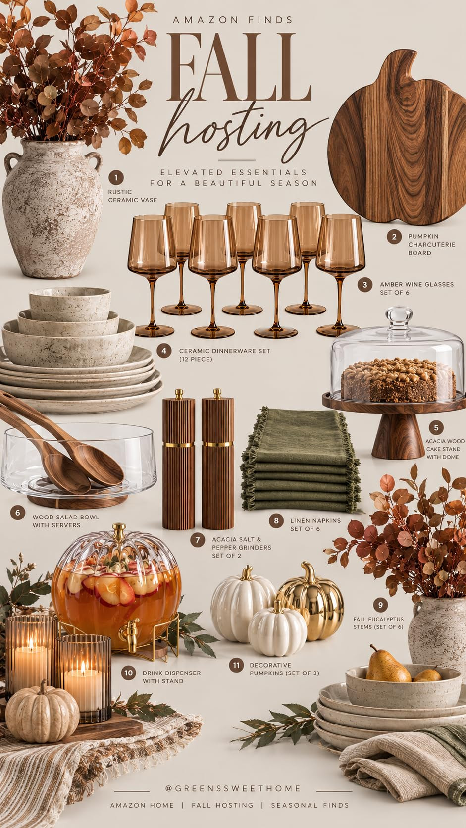 Time to elevate my fall entertaining with these essentials! \ud83c\udf83\ud83c\udf41 #falldecor #... | Amazon (US)