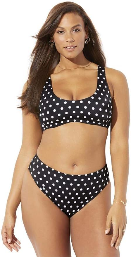 Swimsuits For All Women's Plus Size Executive Underwire Bikini Set | Amazon (US)