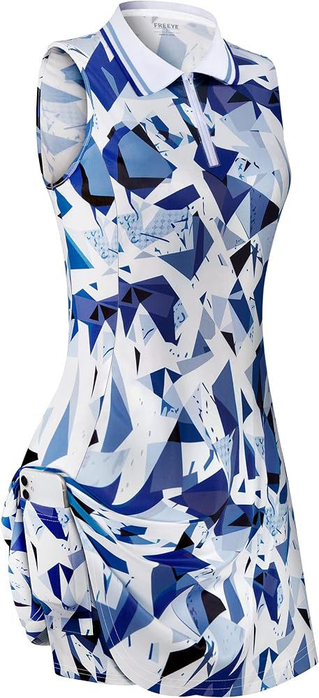 Womens Sleeveless Golf Tennis Dresses with Inner Shorts\uff06Pockets for Workout Exercise | Amazon (US)