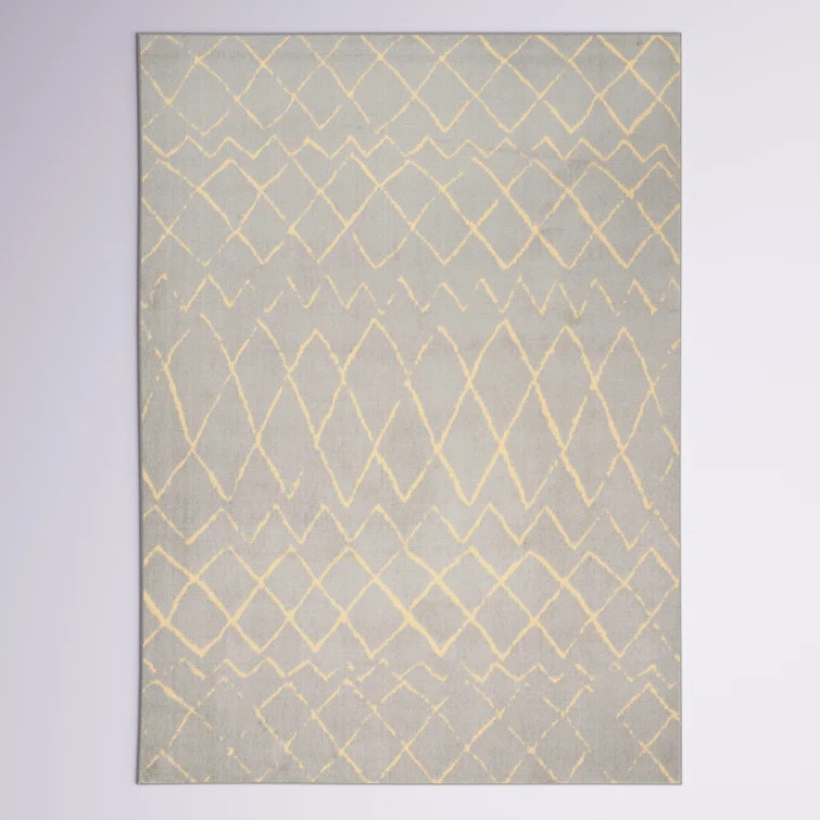 Petit Borendy Power Loom Performance Gray Rug | Wayfair North America