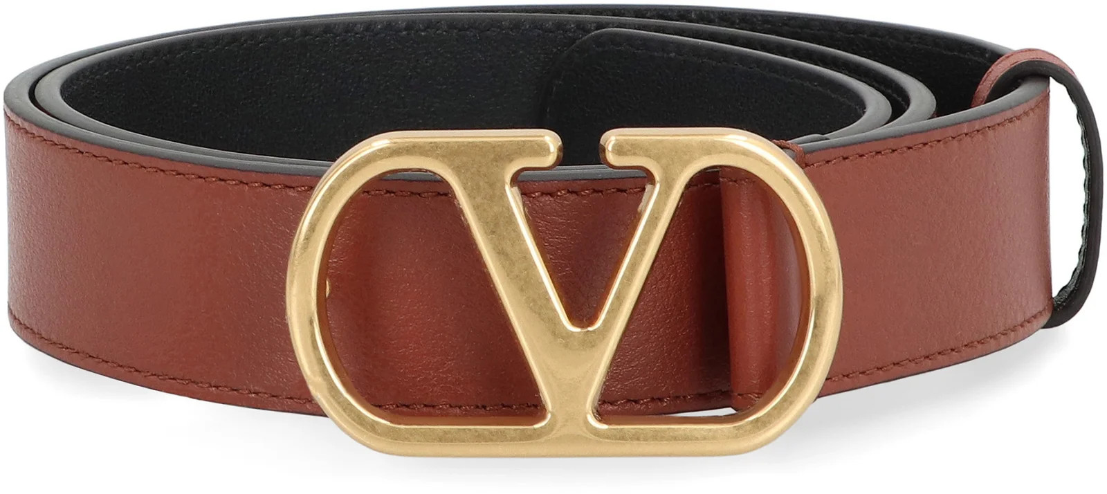 Valentino Garavani VLogo Plaque Signature belt | Cettire Global