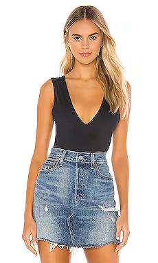 Free People Keep It Sleek Bodysuit in Black from Revolve.com | Revolve Clothing (Global)