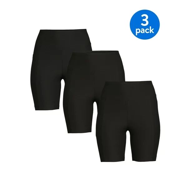 No Boundaries Juniors' Bike Shorts, 3-Pack - Walmart.com | Walmart (US)