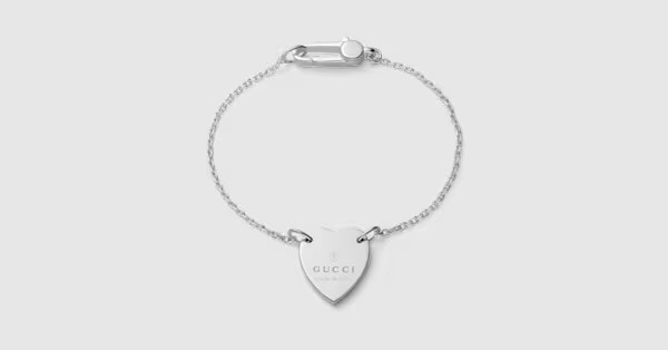 Gucci - Trademark bracelet with heart pendant | Gucci (UK)