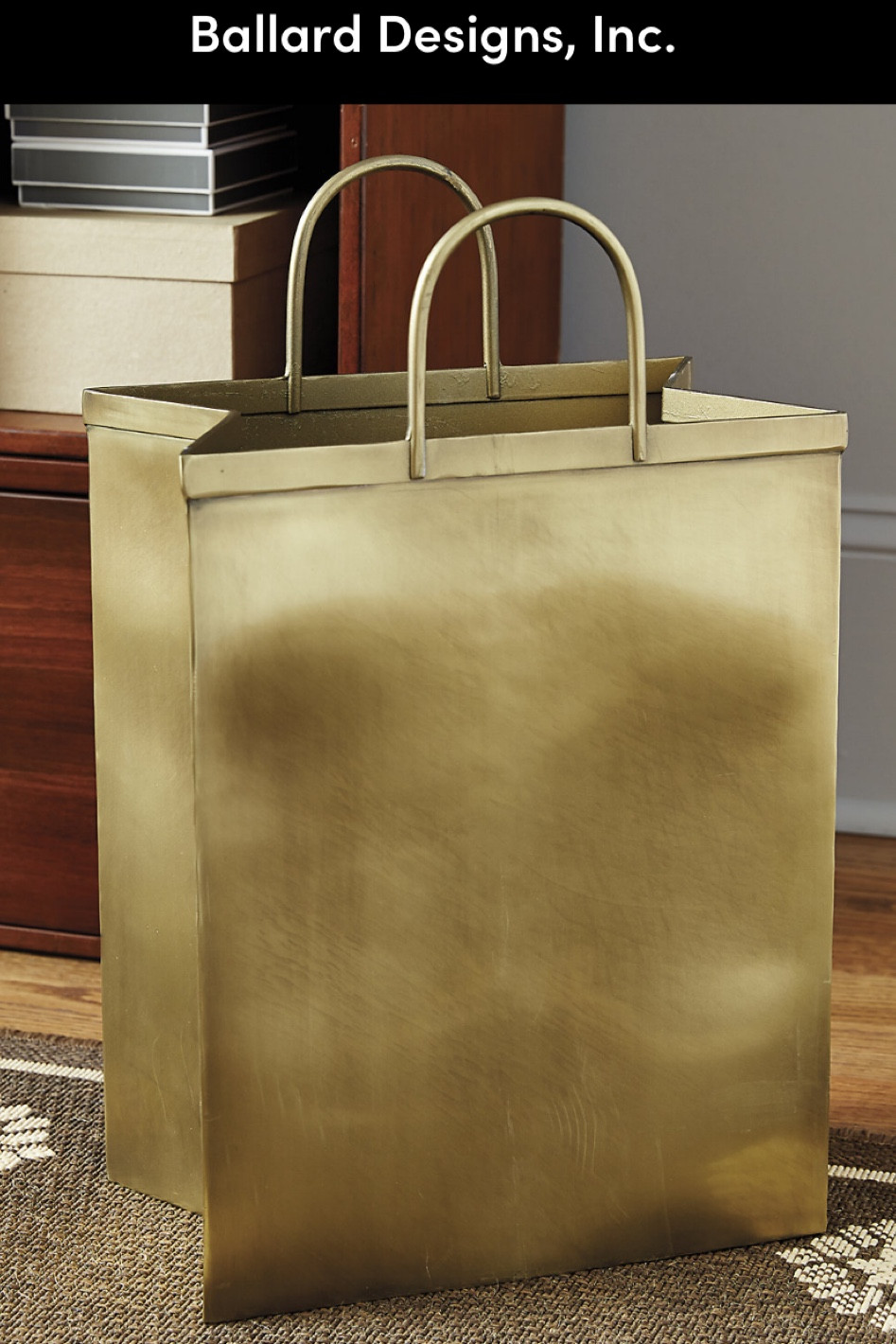 The perfect Trash can for the fashion living girl. Brass shopping bag

#LTKHolidaySale #LTKitbag #LTKGiftGuide