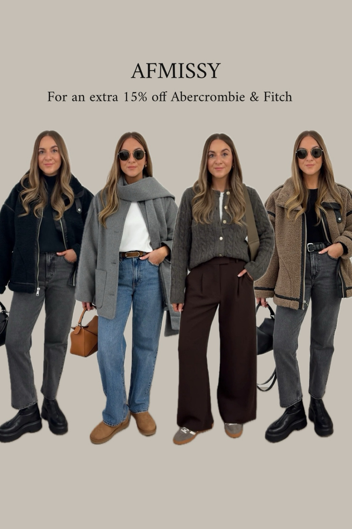 AFMISSY for an extra 15% off the Abercrombie & Fitch Black Friday sale. 

#LTKwinter #LTKsale #LTKCyberWeek