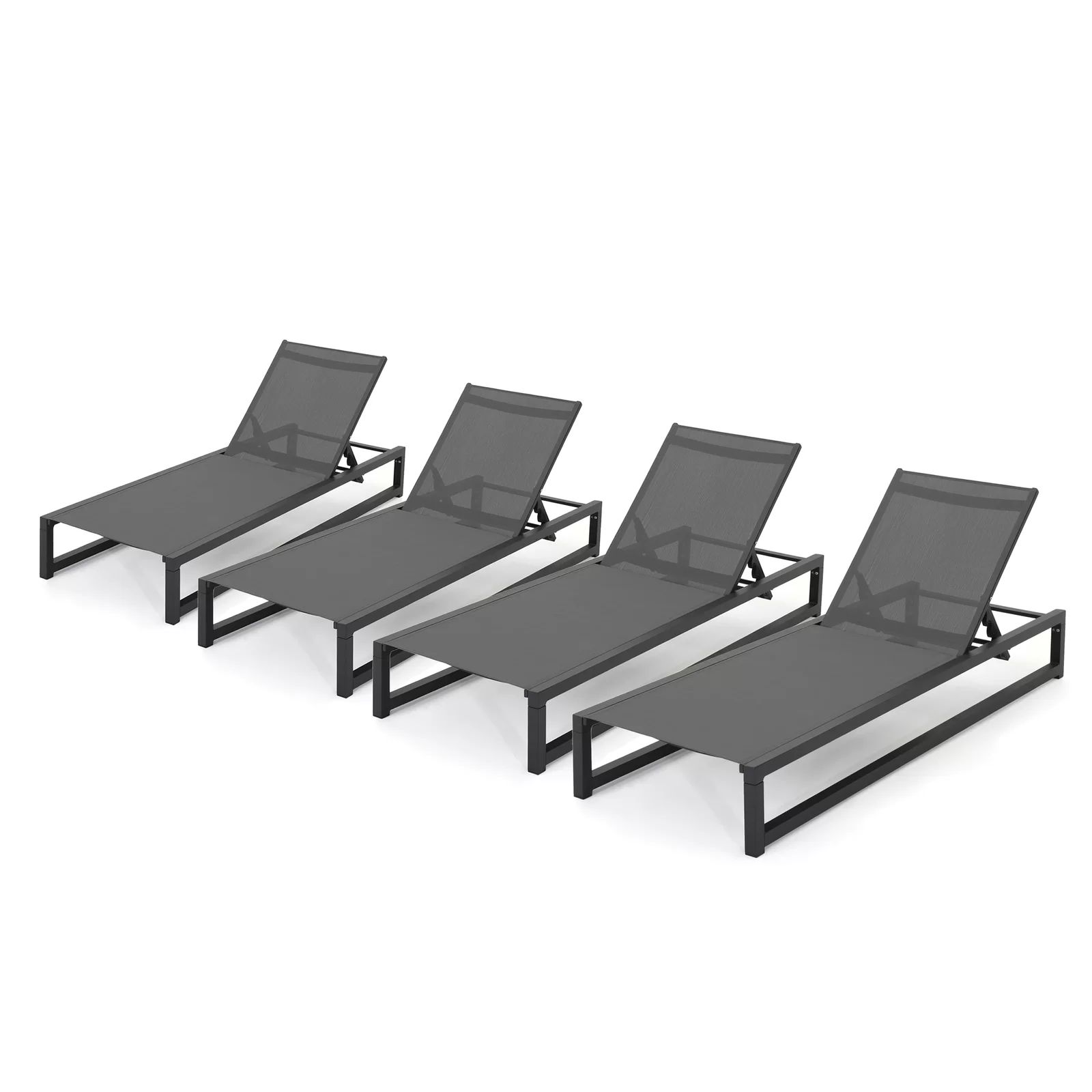 Alliyiah Outdoor Metal Chaise Lounge Set | Wayfair North America