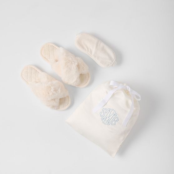 Cozy Slippers &amp; Eye Mask Gift Set | Mark and Graham