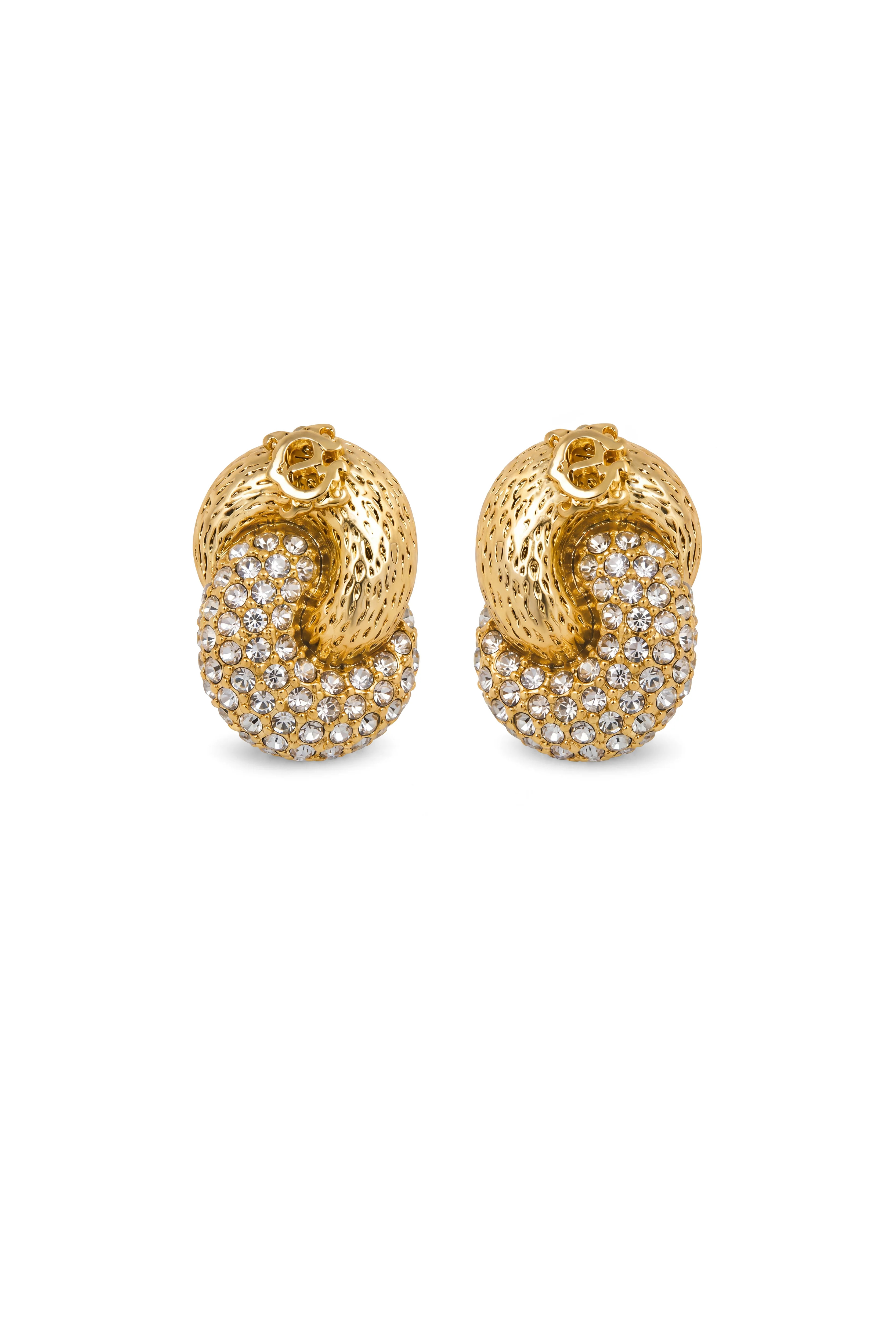 Eternal Link Earring (Gold Crystal) | Holland Cooper