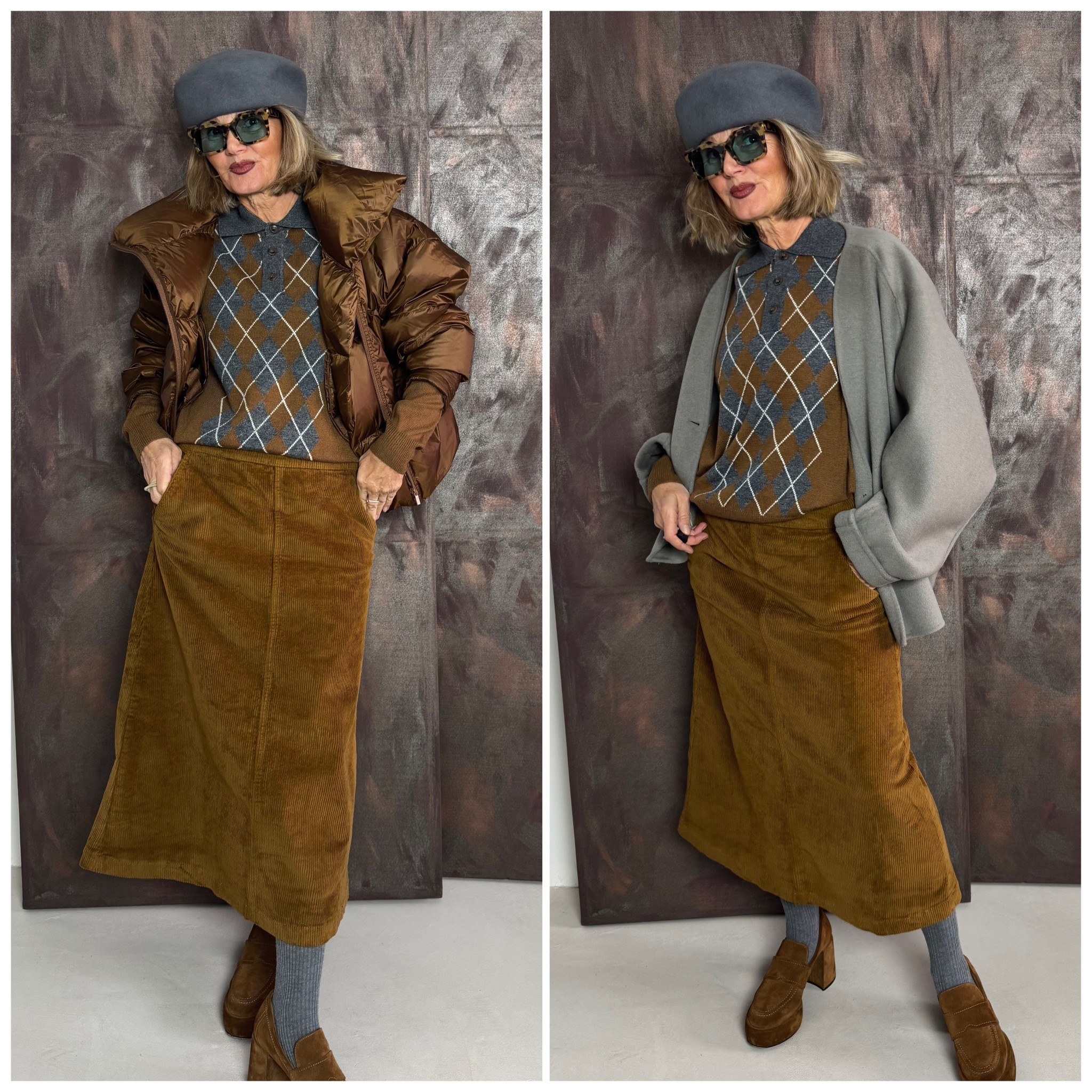 Cognac 🤎 und Grau 🩶eine Kombination, die ich gerne trage 

Dailylook von Stilblock
Stilblockstyle

#LTKstyletip #LTKautumn #LTKwinter