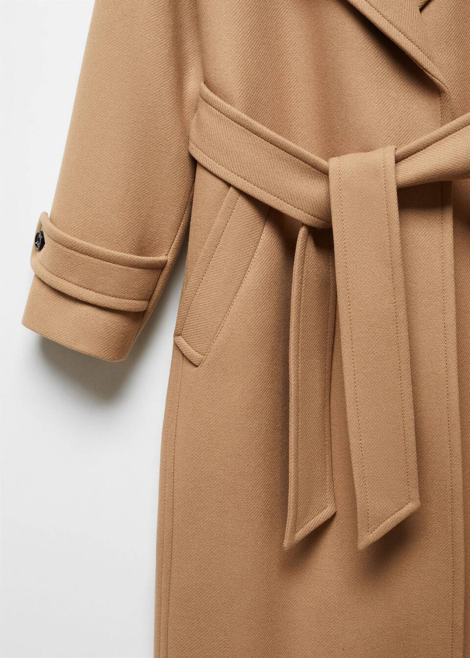 Maxi lapel manteco wool coat -  Women | Mango USA | MANGO (US)