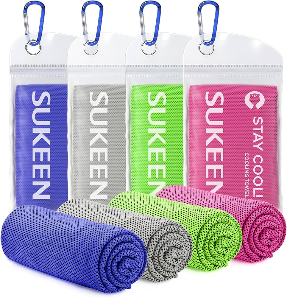 Sukeen Cooling Towel for Neck and Face (40"x12"), Microfiber Bulk Cooling Towels for Athletes Coo... | Amazon (US)