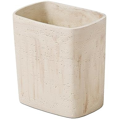 Polytree Natural Travertine Textures Bathroom Trash Can 1.8 Gallon(7 Liter) Small Kitchen Garbage... | Amazon (US)