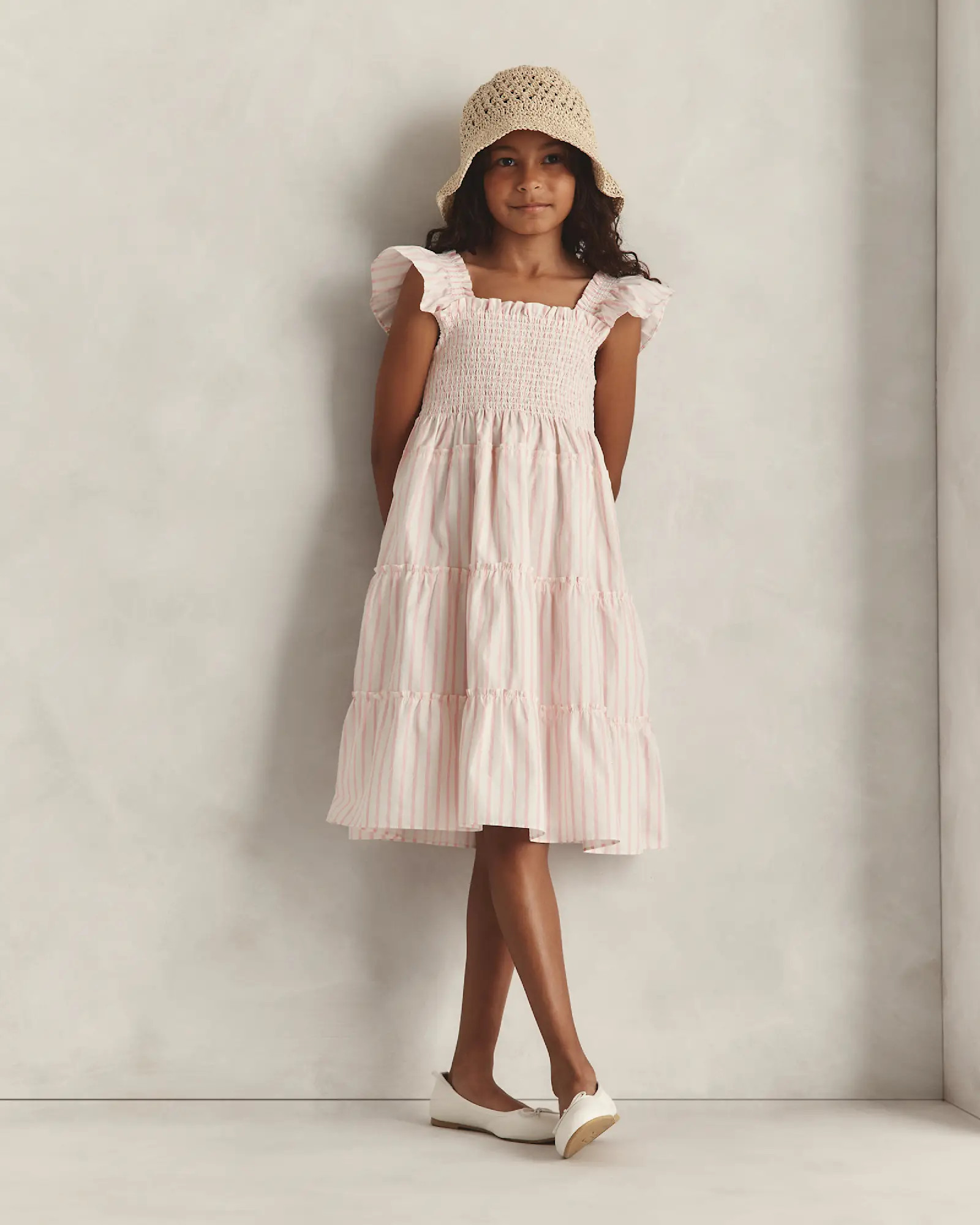 100% Organic Cotton Poplin Smocked Dress | Quince
