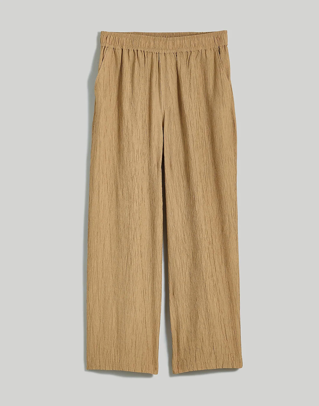 Crinkled Crepe Straight-Leg Crop Pants | Madewell