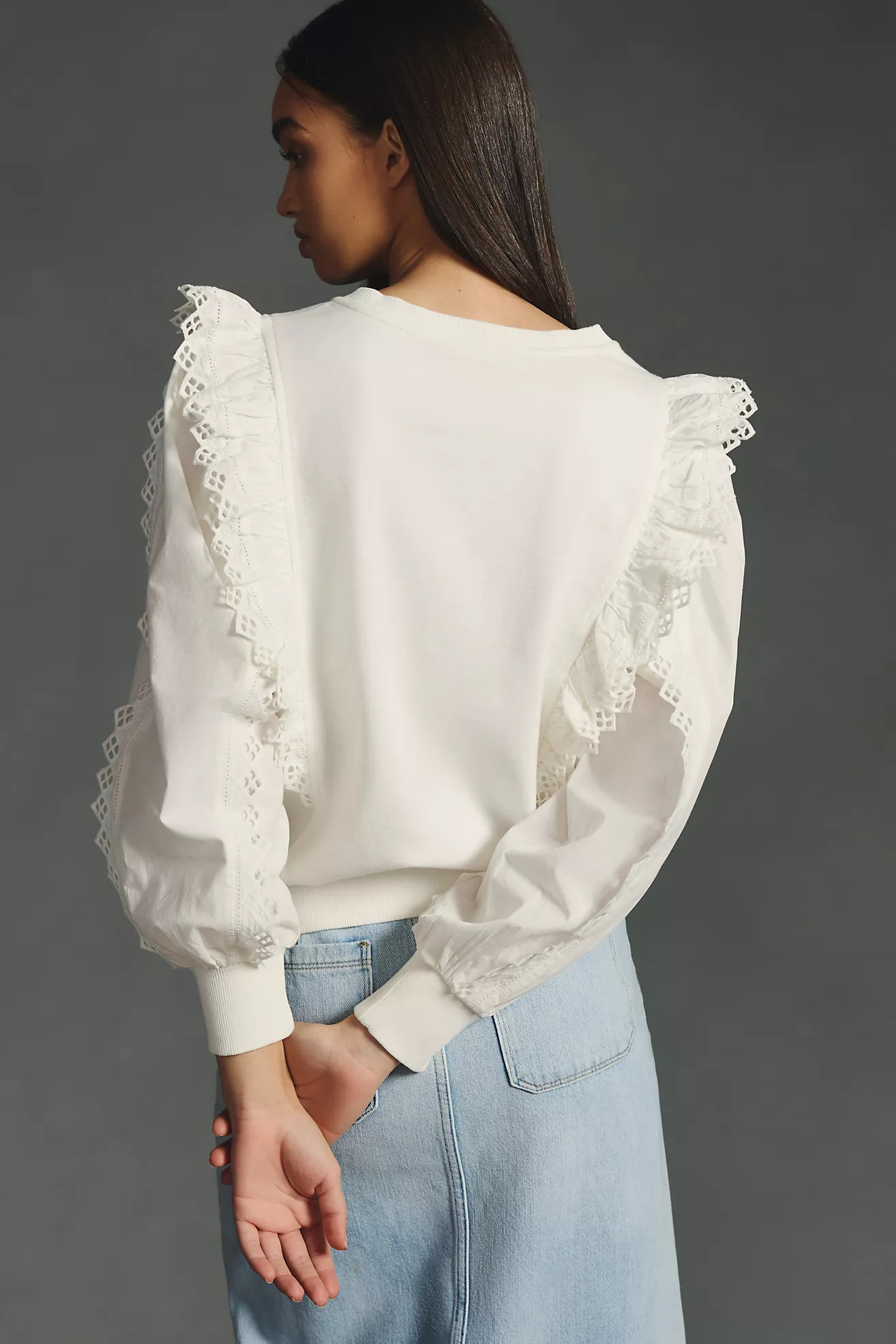 By Anthropologie Ruffle-Sleeve Top | Anthropologie (US)