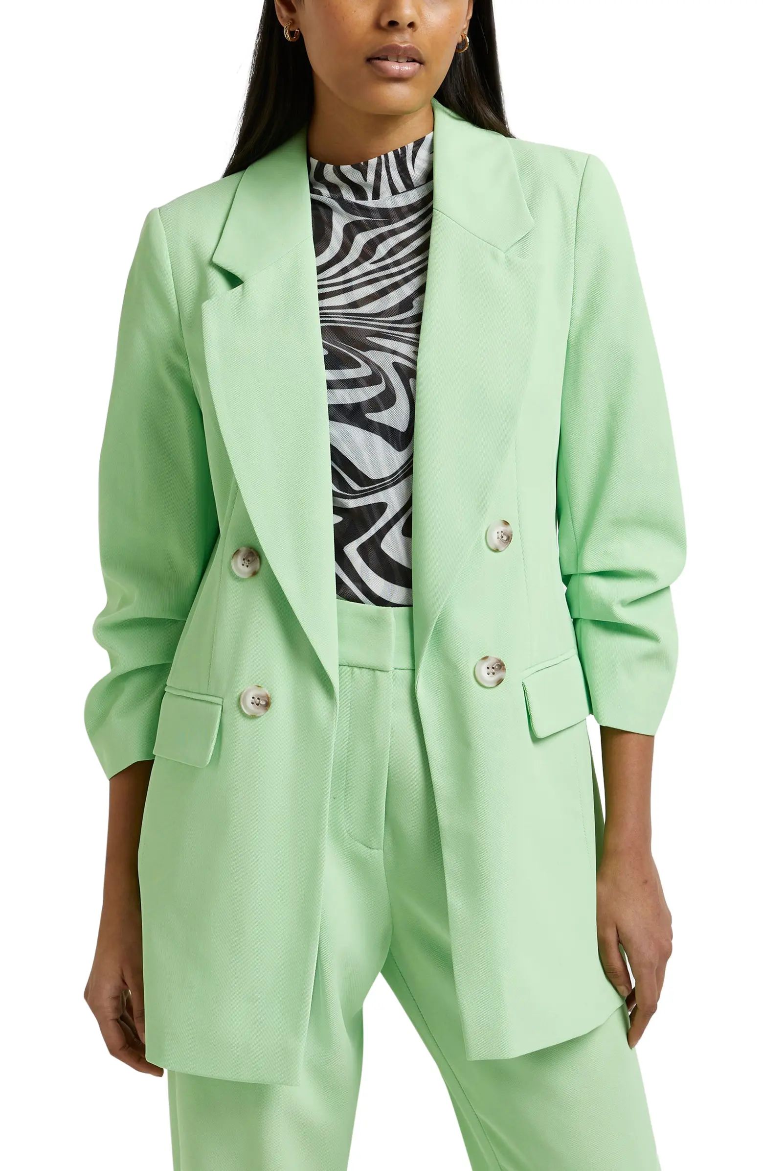 RIVER ISLAND Double Breasted Blazer | Nordstrom | Nordstrom